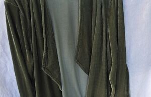 Soft Surroundings Forest Green Velvet Jacket